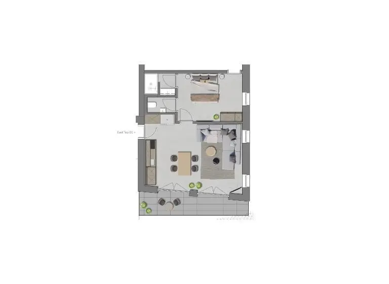 １ベッドルームのスーペリアアパートメント, Going Triple A Apartments East