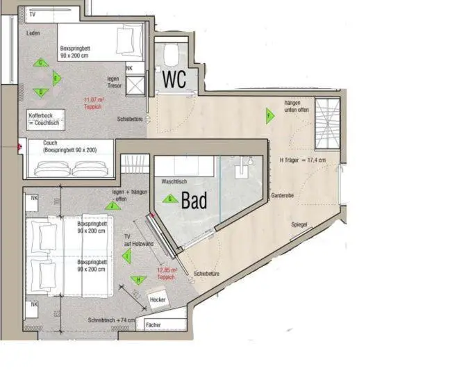 Suite 2 Dormitorios, Vogt