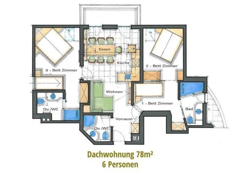 Apartamento 3 Dormitorios, Vogt