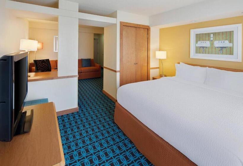 Suite met Kingsize Bed, Fairfield Inn & Suites Indianapolis Airport
