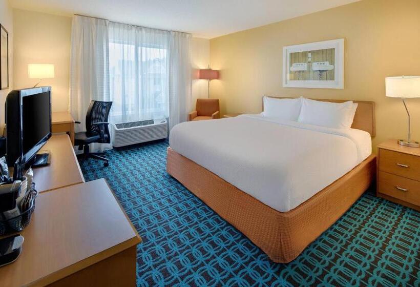 Standaardkamer met Kingsize Bed Aangepast voor Gehandicapten, Fairfield Inn & Suites Indianapolis Airport