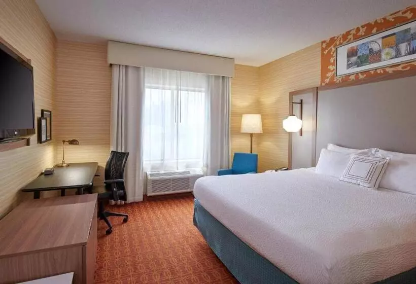 キングサイズベッドのスタンダードルーム, Fairfield Inn & Suites Detroit Farmington Hills