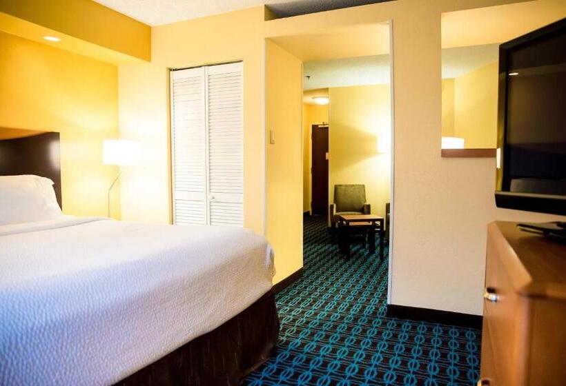 带大床的套房, Fairfield Inn & Suites Fredericksburg