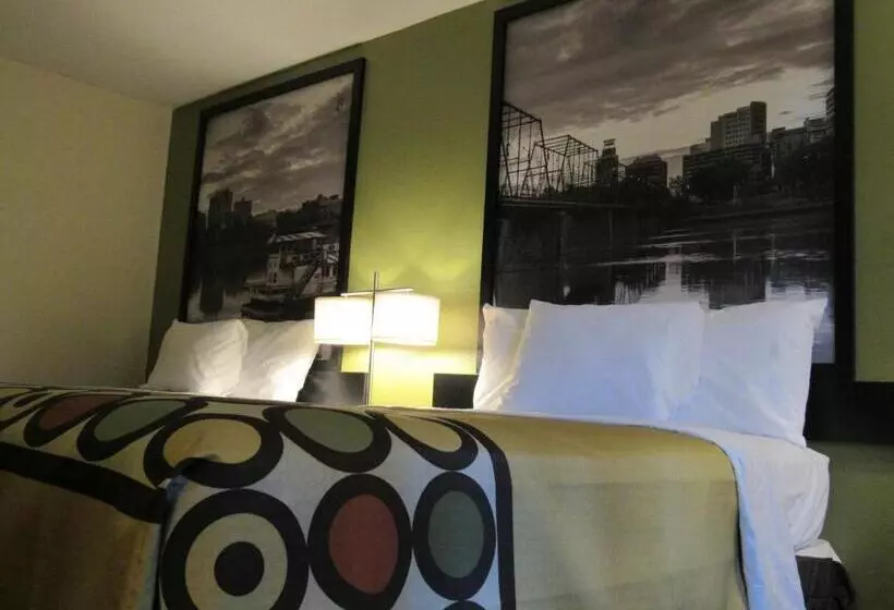 اتاق استاندارد با 2 تخت دوبل, Super 8 By Wyndham New Cumberland