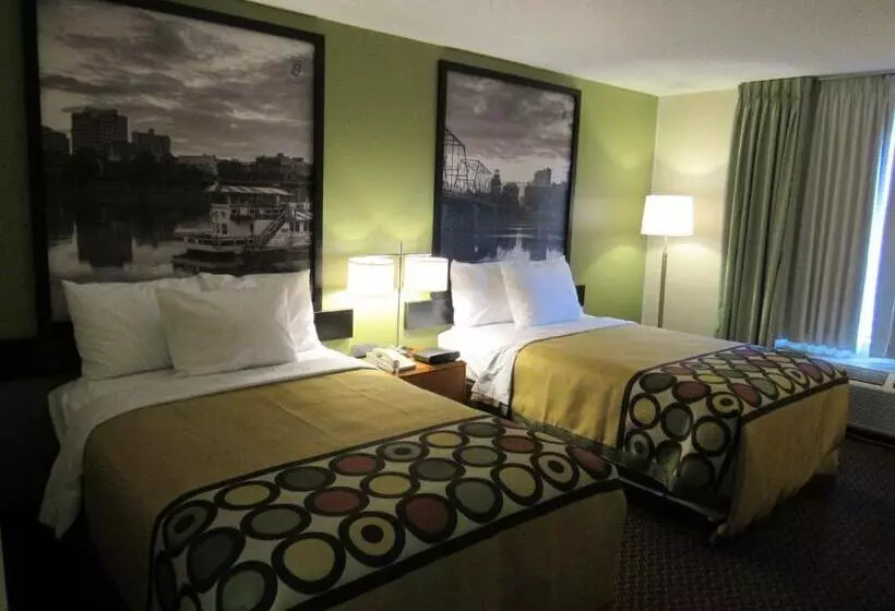 اتاق استاندارد با 2 تخت دوبل, Super 8 By Wyndham New Cumberland