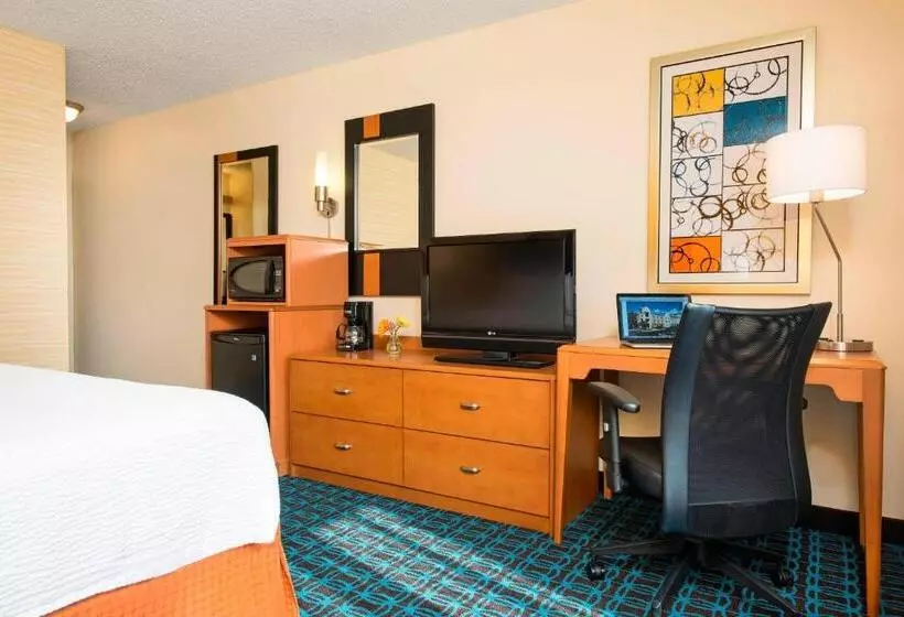 キングサイズベッドのスタンダードルーム, Fairfield Inn & Suites By Marriott Bloomington