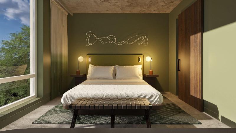 מיטת קינג בסוויטה, Hyatt Centric Downtown Portland