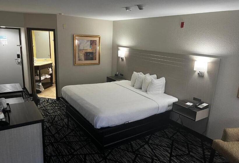 带大床的标准间, Baymont By Wyndham Monroe Ohio