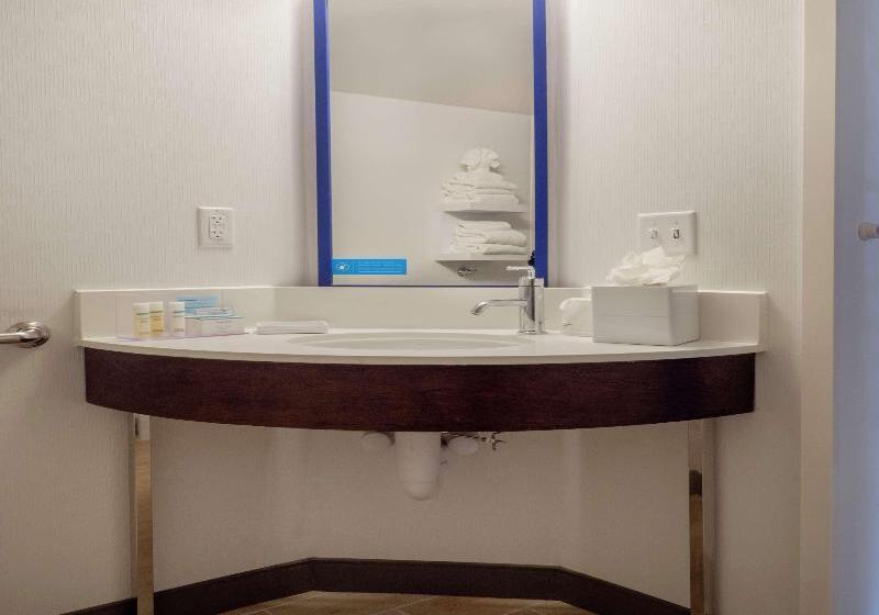 带大床的标准间, Hampton Inn Hazleton