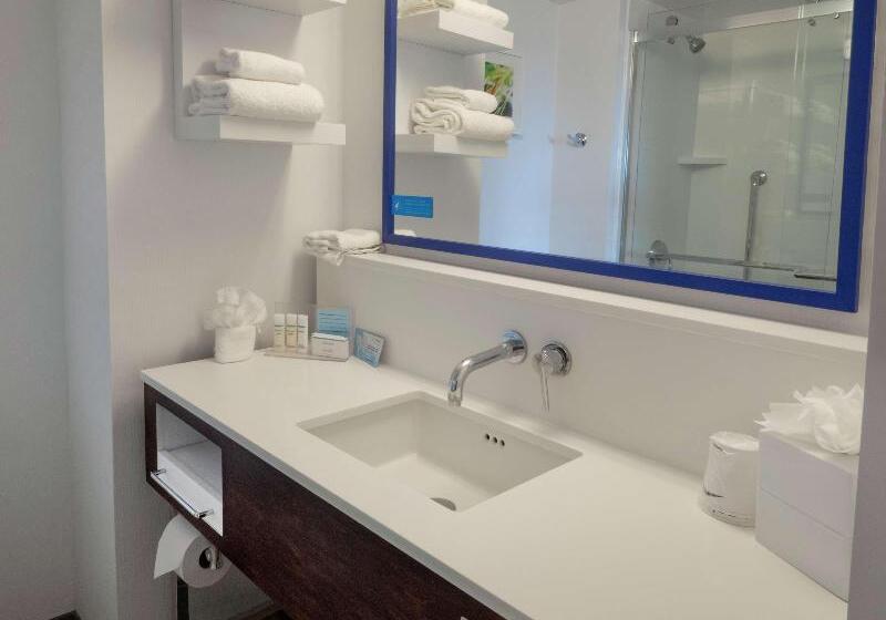 带大床的标准间, Hampton Inn Hazleton