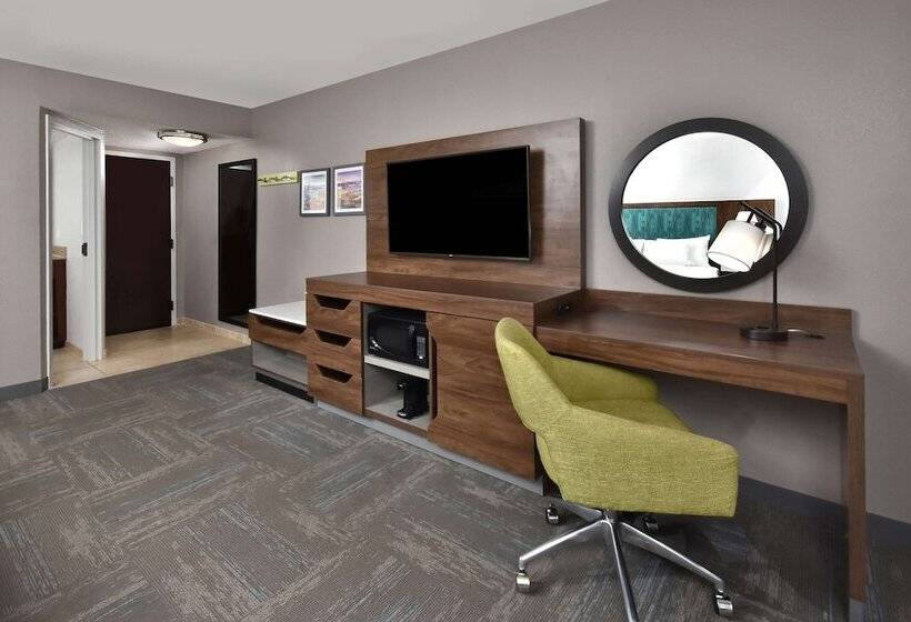 带大床的标准间, Hampton Inn Princeton