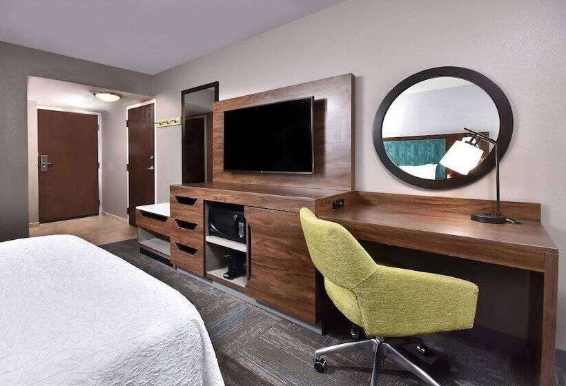 带大床的标准间, Hampton Inn Princeton