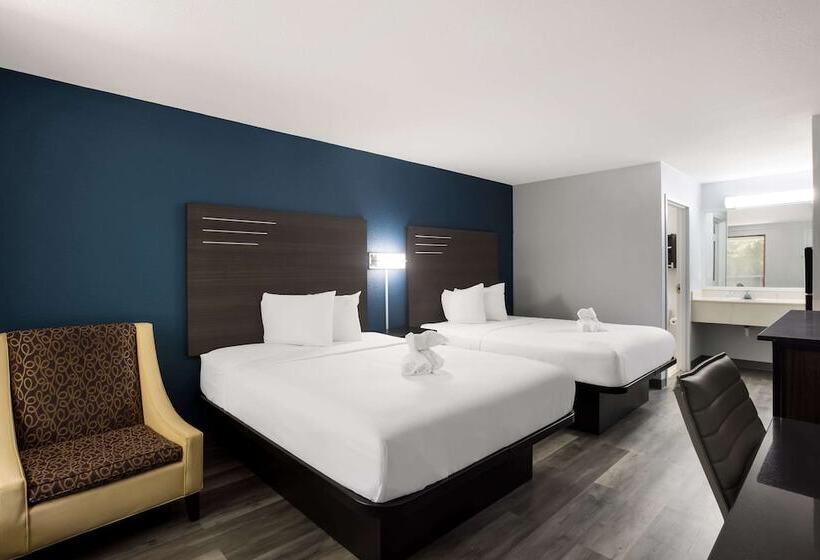 غرفه قياسيه سريرين مزدوجين, Suburban Studios Hinesville   Fort Stewart Area