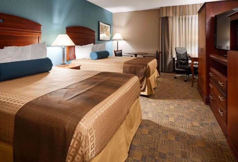 اتاق استاندارد با 2 تخت دوبل, Days Inn By Wyndham Englewood Dayton Airport