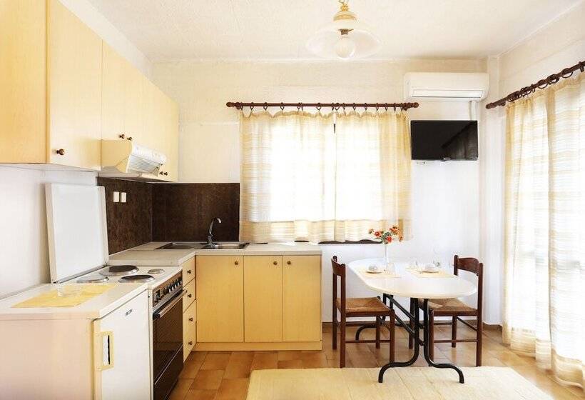 침실 1개 바다 전망 아파트, Monemvasia Green Apartments