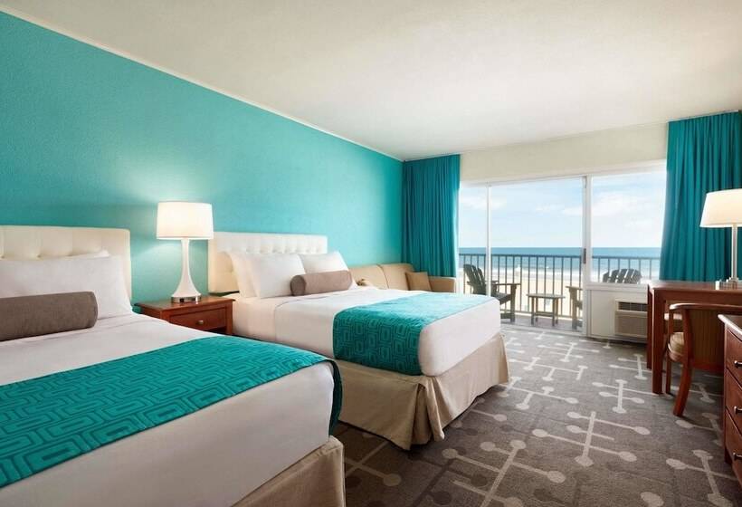 غرفه قياسيه سريرين مزدوجين, Howard Johnson By Wyndham Ocean City Oceanfront