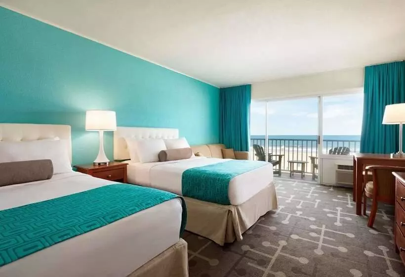 ２ダブルベッドのスタンダードルーム, Howard Johnson By Wyndham Ocean City Oceanfront