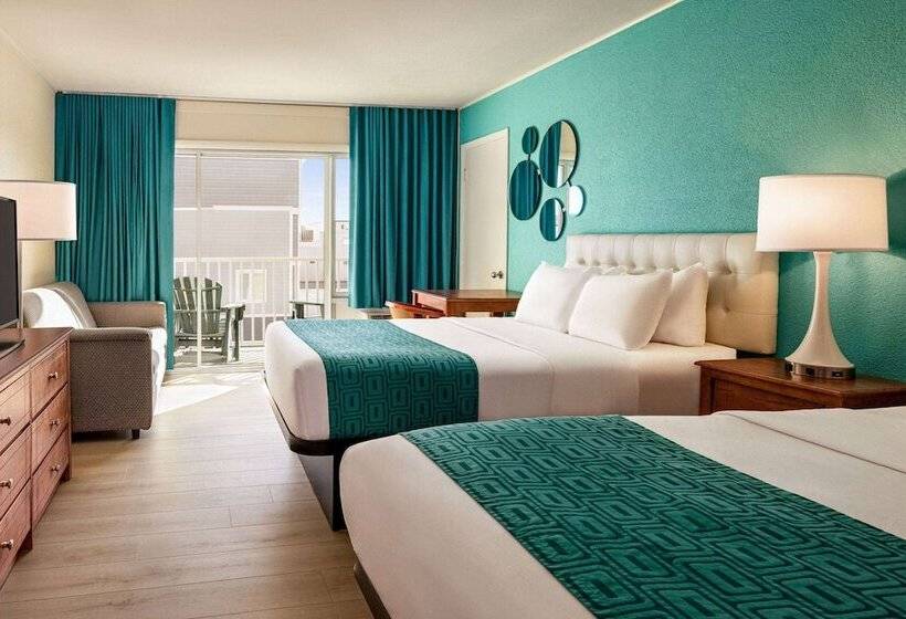 غرفه قياسيه سريرين مزدوجين, Howard Johnson By Wyndham Ocean City Oceanfront