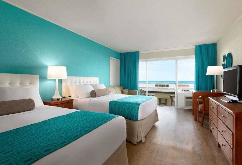 غرفه قياسيه سريرين مزدوجين, Howard Johnson By Wyndham Ocean City Oceanfront