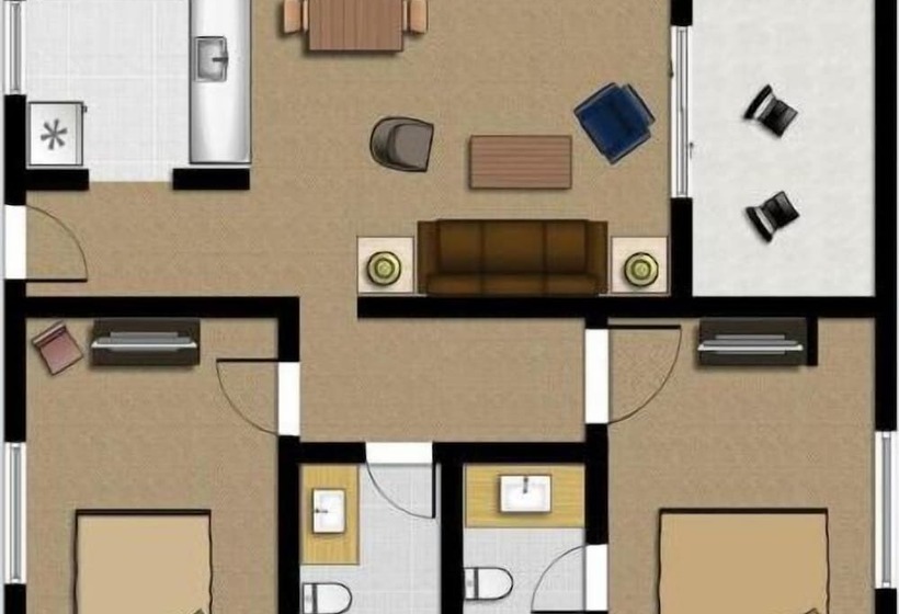 침실 2개 스위트, Legacy Vacation Resorts Steamboat Springs Suites