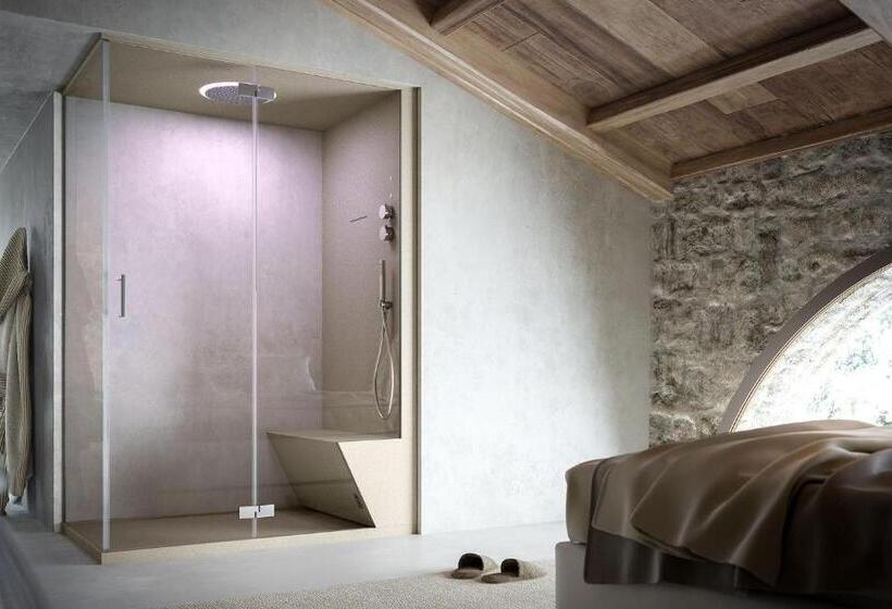 חדר דחוקס עם מיטת קינג, Edward Rooms & Wellness B&b