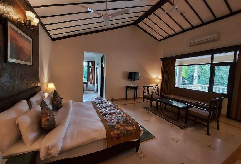 غرفة بريميوم مطلة على الحديقة, Nadiya Parao Resort, Corbett