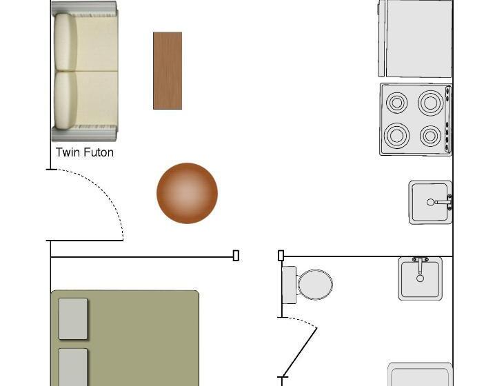 كابينة مطلة على حمام السباحة, Lone Fir Resort