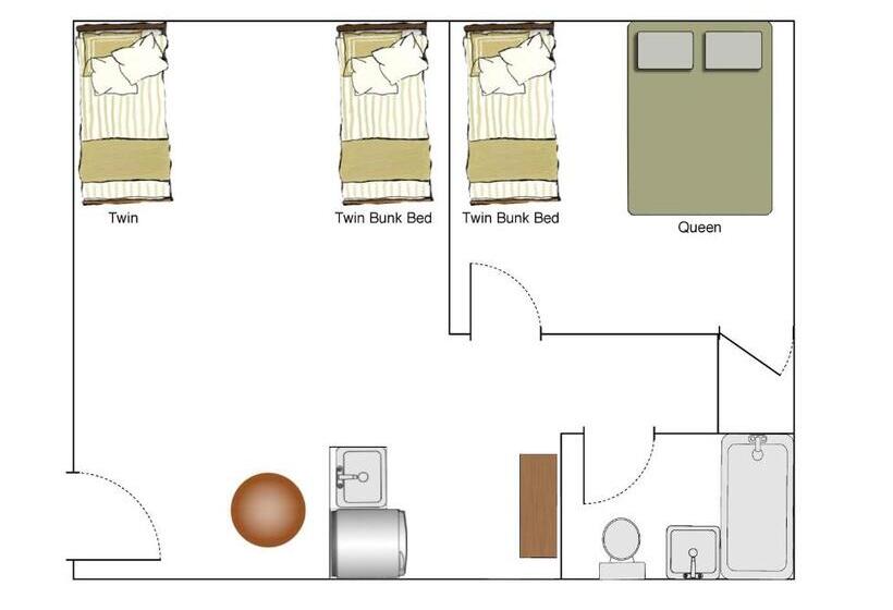 غرفة عائلية, Lone Fir Resort