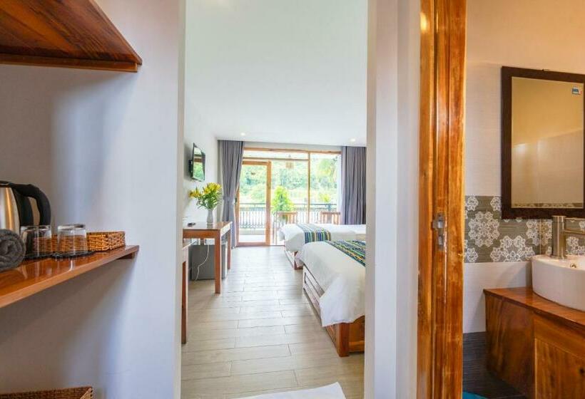 اتاق لوکس سه تخته, Suối Mây Phú Quốc Garden Resort   Full 24h Stay