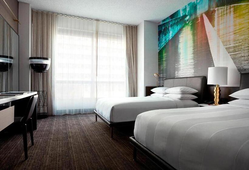 ２ダブルベッドのスタンダードルーム, New York Marriott At The Brooklyn Bridge