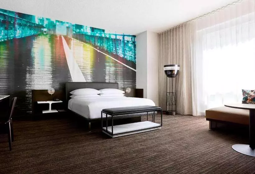 キングサイズベッドのエクゼクティブルーム, New York Marriott At The Brooklyn Bridge