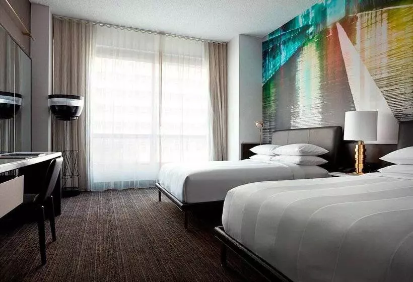 ２ダブルベッドのスタンダードルーム, New York Marriott At The Brooklyn Bridge
