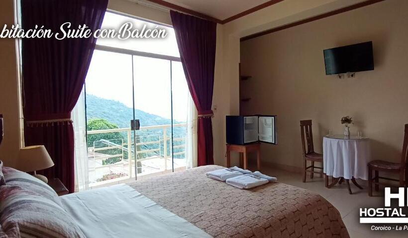 اتاق استاندارد با بالکن, Hostal Kurmi Coroico