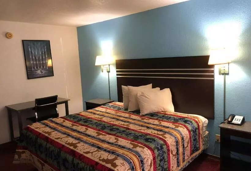 キングサイズベッドのスタンダードルーム, Meridian Inn Oklahoma City Airport