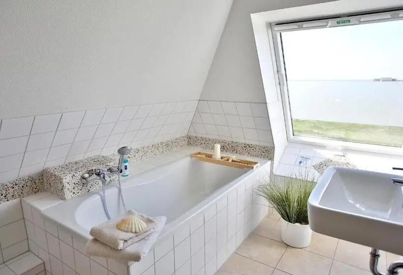 オーシャンビュースタンダードルーム, Anker S Hörn Hotel & Restaurant Auf Der Hallig Langeness