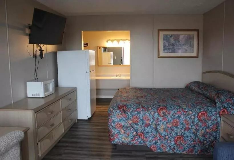 キングサイドベッドのスタンダードワンルーム, Red Carpet Inn  Louisville