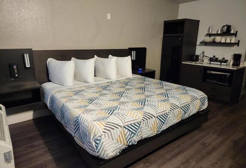 キングサイズベッドのスタンダードルーム, Studio 6 Sacramento, Ca   Natomas & Smf Airport