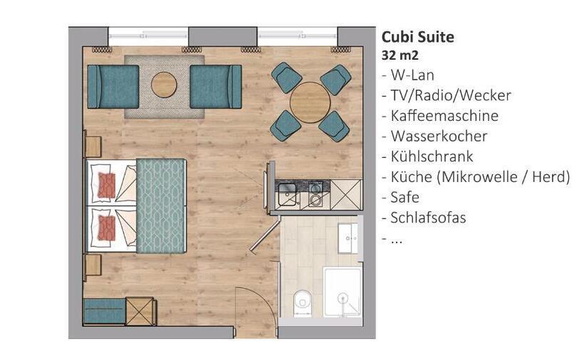 سوییت با چشم‌انداز کوه, Cubilaris Motel