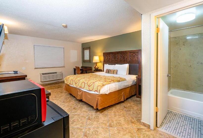 חדר דחוקס עם מיטת קינג, Sevilla Inn Kissimmee Near Disney