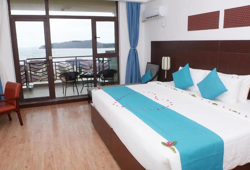 디럭스 룸 바다 전망, Sealong Bay Zhongqi Conifer Hotel 海龙湾中启康年酒店