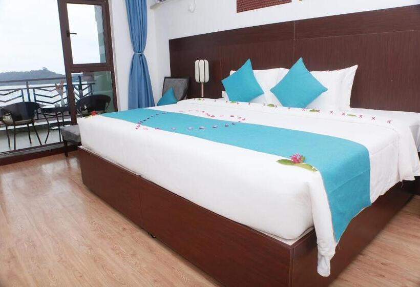 디럭스 룸 바다 전망, Sealong Bay Zhongqi Conifer Hotel 海龙湾中启康年酒店