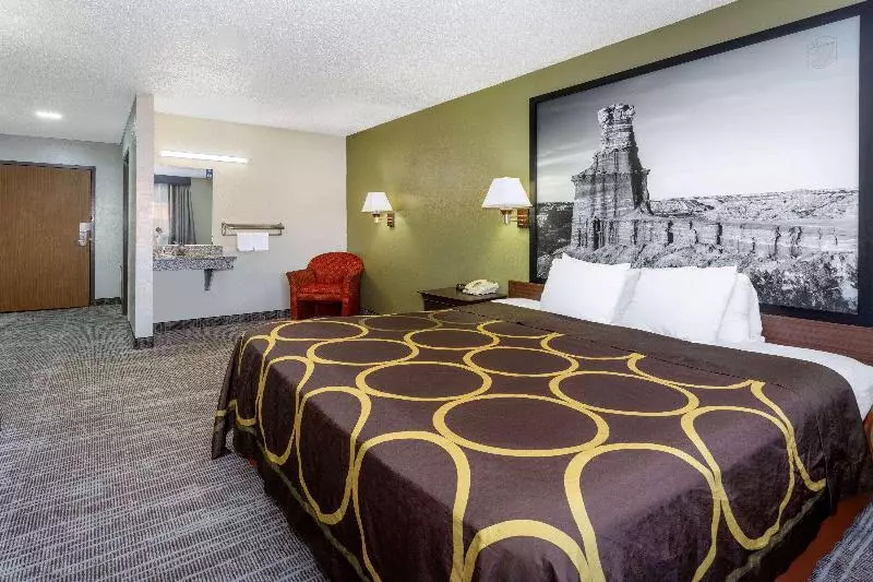 اتاق استاندارد با تخت بزرگ, Super 8 By Wyndham Amarillo Central Tx