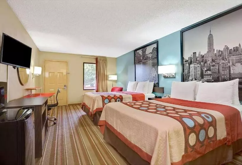 اتاق استاندارد با 2 تخت دوبل, Super 8 By Wyndham Forest Park