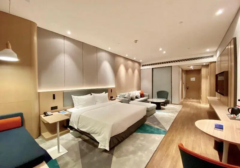 キングサイズベッドのスタンダードルーム, Holiday Inn Express Dongguan Marina Bay By Ihg