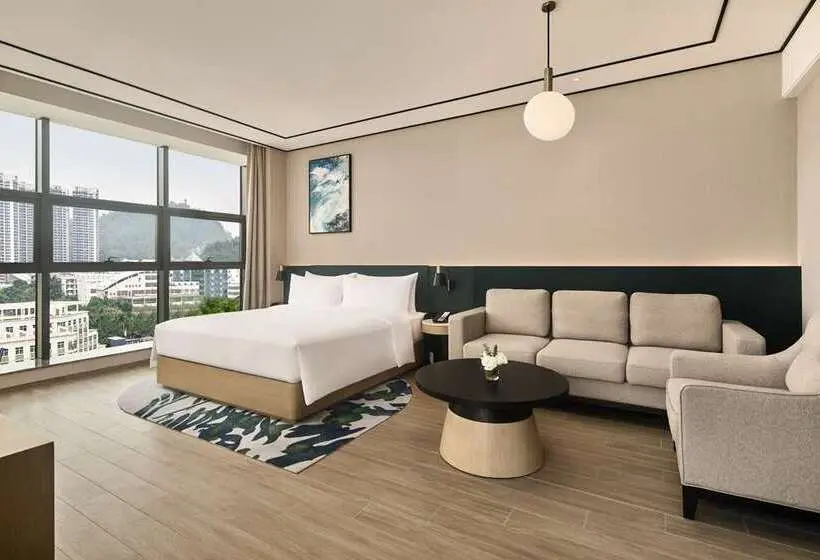 اتاق استاندارد با تخت بزرگ, Hilton Beijing Tongzhou