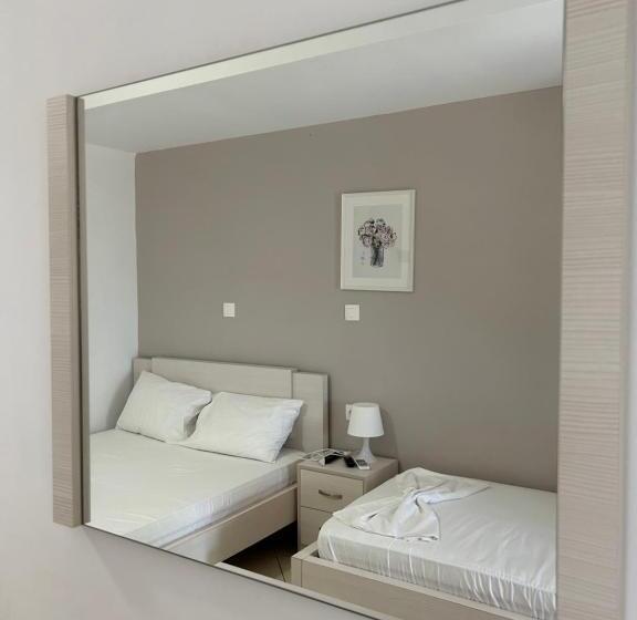 オーシャンビューのデラックストリプルルーム, Koks’ Guesthouse