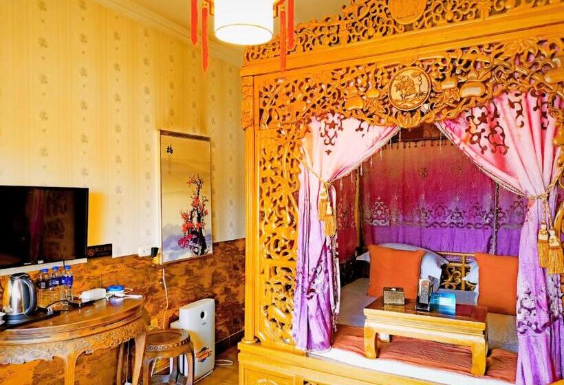 디럭스 룸 킹사이즈 침대, Pingyao Deyunshe Inn