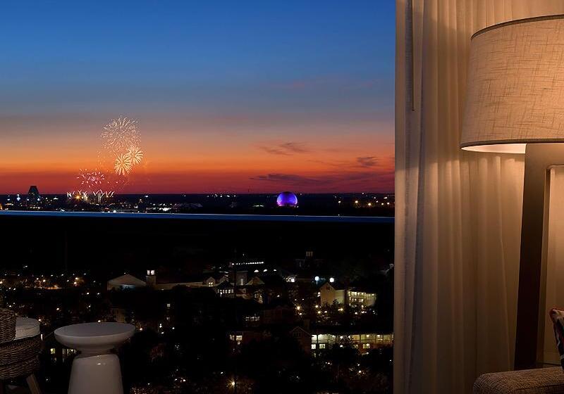 带大床的标准间, Hilton Orlando Buena Vista Palace   Disney Springs® Area