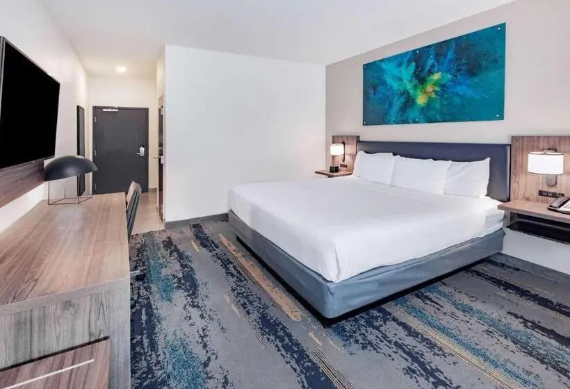 キングサイズベッドのスタンダードルーム, La Quinta Inn & Suites By Wyndham Texas City I 45
