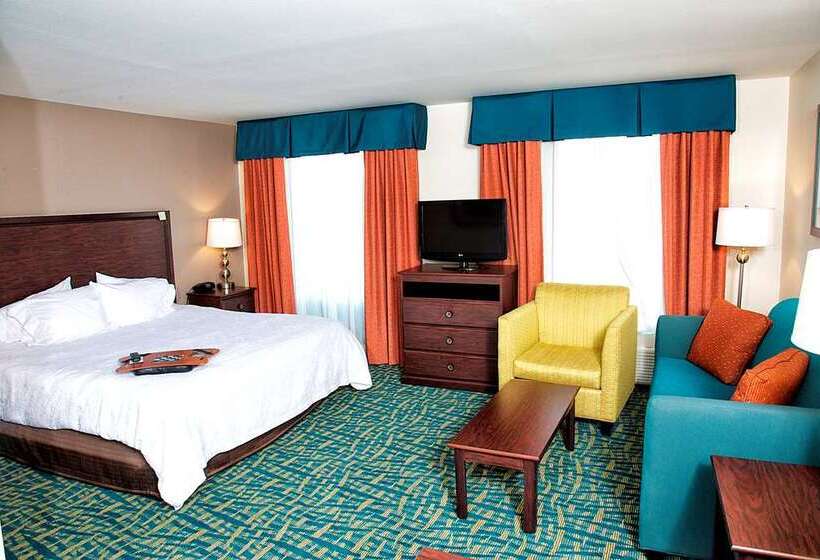 适合残疾人士使用的带超级大床的标准间, Hampton Inn & Suites Keller Town Center